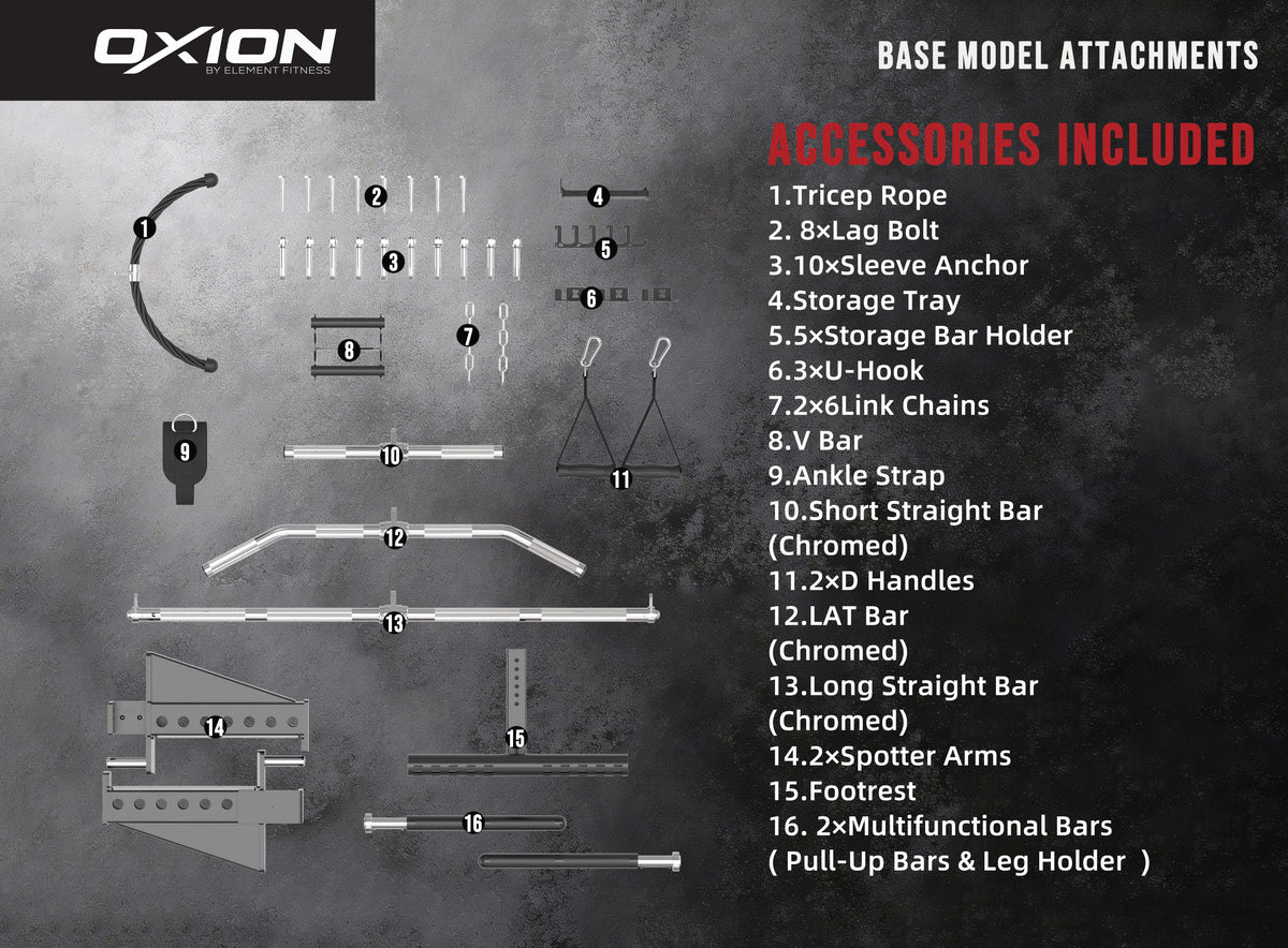 Element Oxion - 5 Pro All in One Functional Trainer Rack