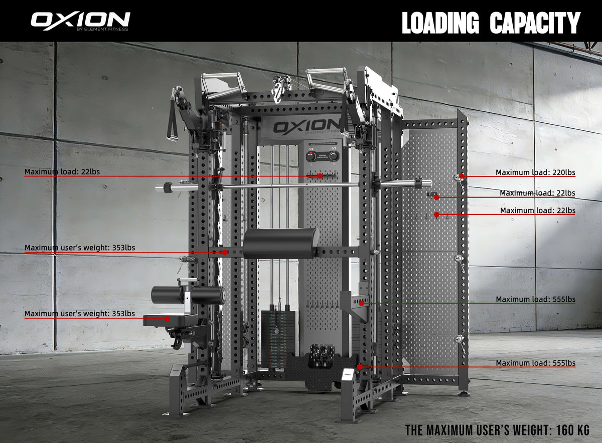 Element Oxion - 9 Pro All in One Functional Trainer Rack