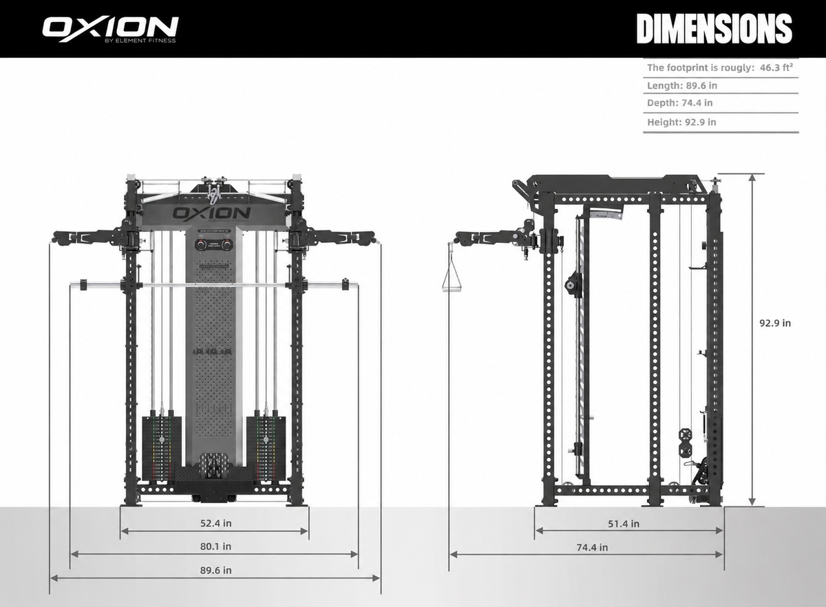 Element Oxion - 7 Pro All in One Functional Trainer Rack