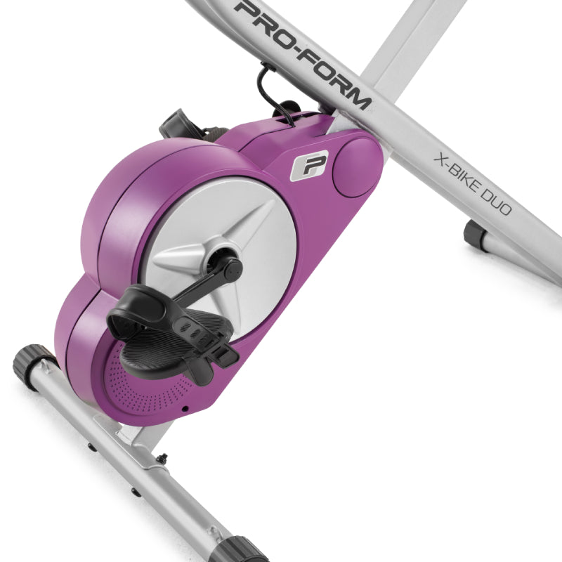 ProForm X Bike Duo Upright Recumbent Exercise Bike Purple