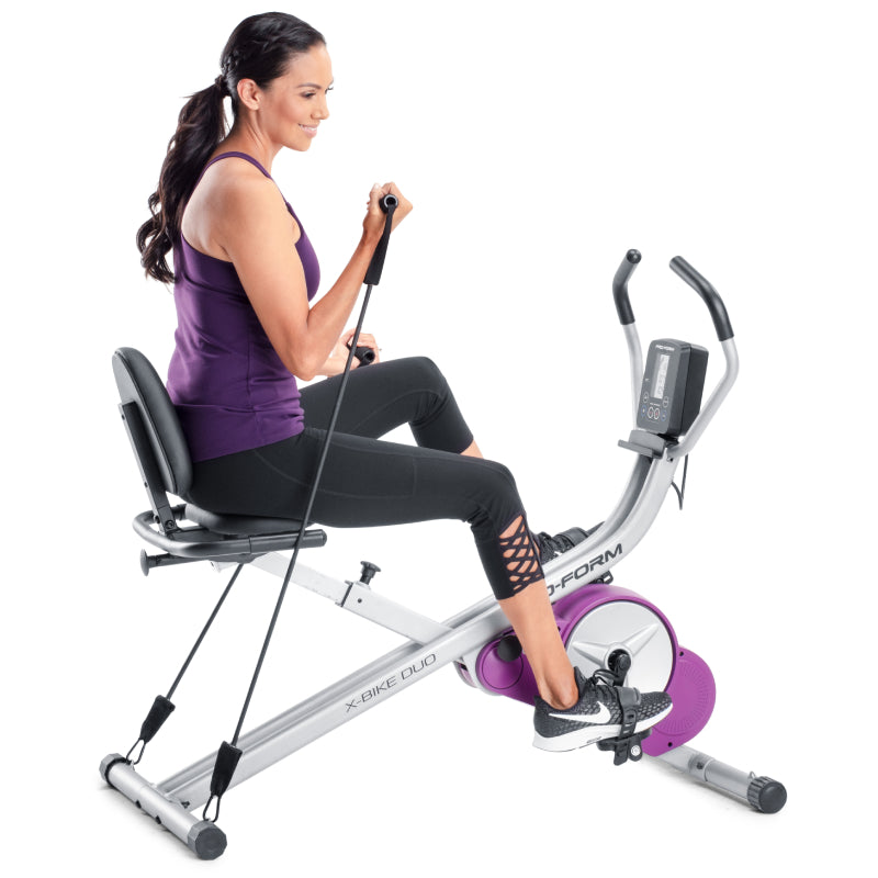 ProForm - X-Bike Duo Upright/Recumbent Exercise Bike Purple (PFEX72018P)