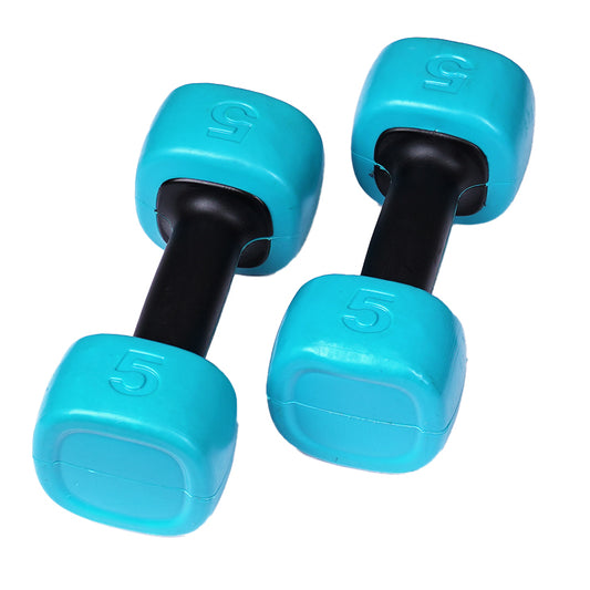 ProForm - Square Dumbbells, 2 x 5 lbs. with Durable Polypropylene Coating (PAIR)
