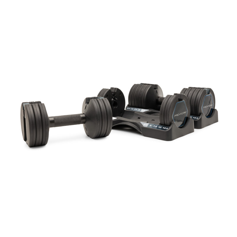 ProForm 12.5LB Select A Weight Dumbbells PAIR 25lbs total