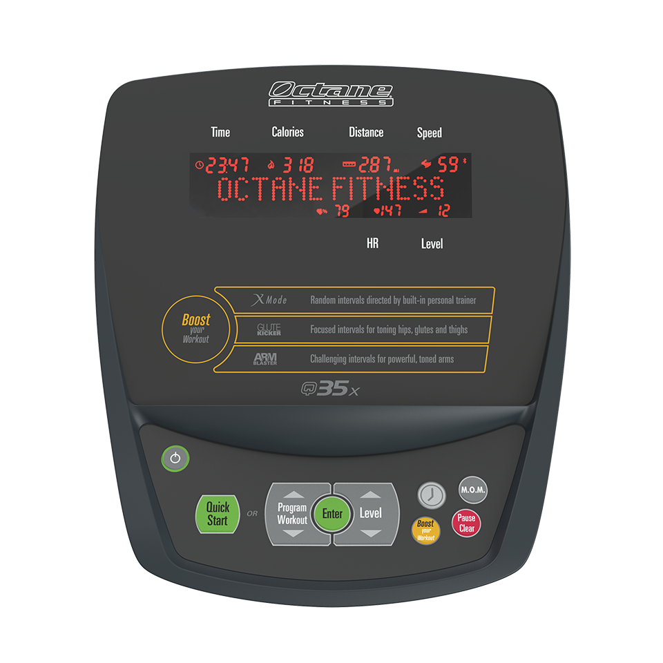 Octane Q35x Standing Elliptical The Treadmill Factory