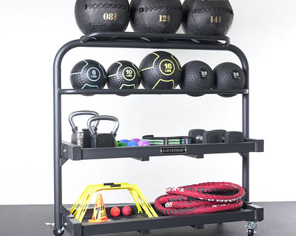 XM Heavy Duty Fitness Equipment Storage Cart