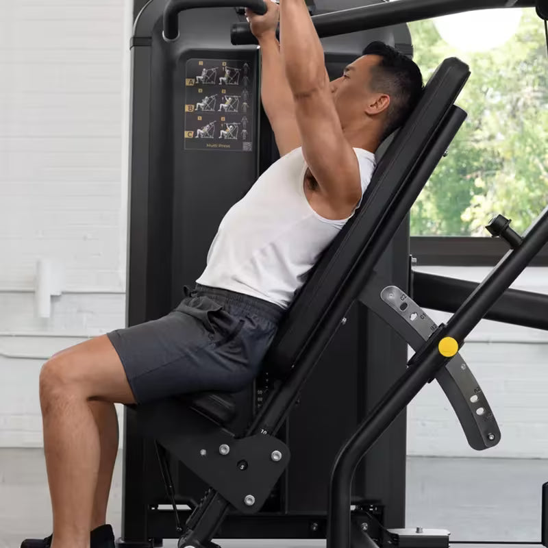Vision Fitness - Presse multiple Keystone SL131 avec compteur de répétitions, poids incrémentiel et contrepoids