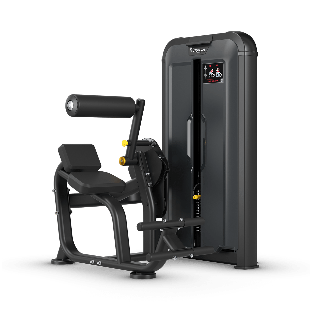 Vision Fitness - Keystone SL52 Back Extension with Rep Counter and Increment Weight