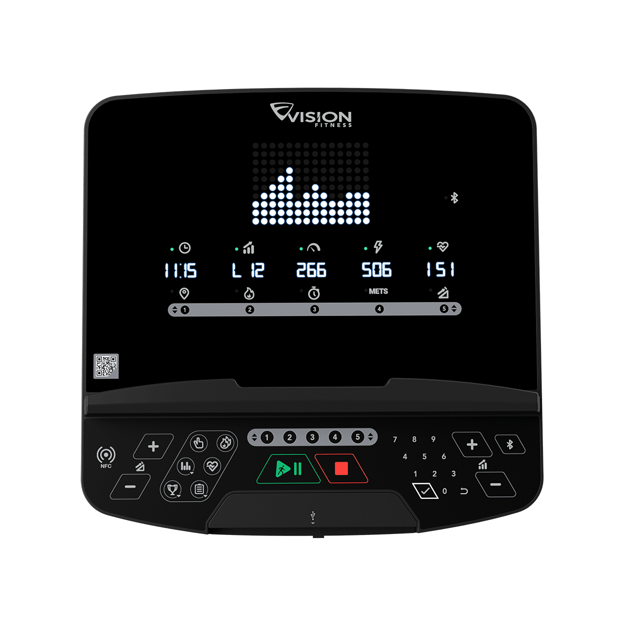 Vision Fitness - Simulateur d'escaliers Summit avec console DLED