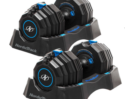 NordicTrack - 55LBS Select-A-Weight Dumbbell Set  (Pair)