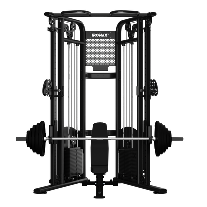 Ironax - XFT Functional Trainer/Half Rack Strength Combo