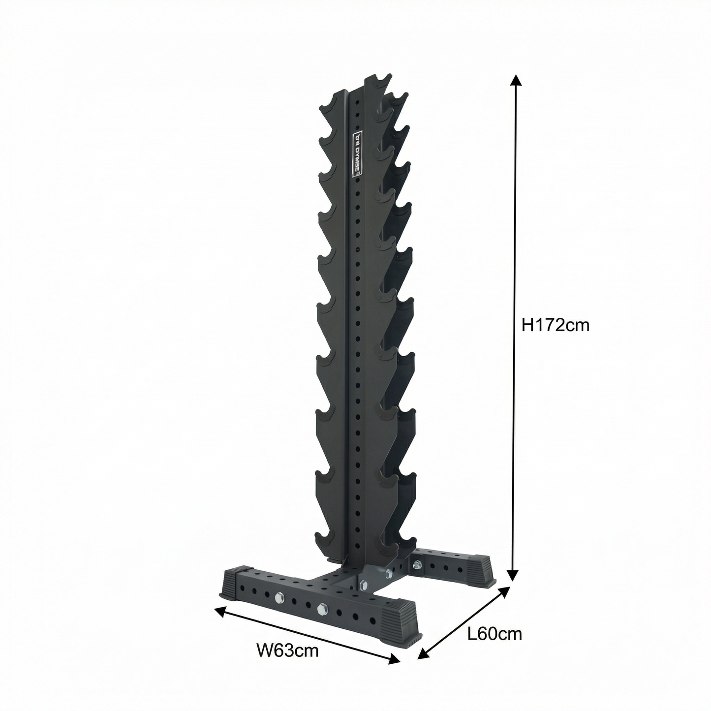 XM Fitness - Support vertical pour haltères 10 paires