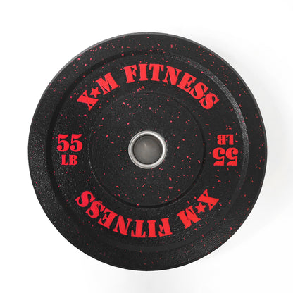 XM FITNESS 55lbs Crumb Rubber Bumper Plate