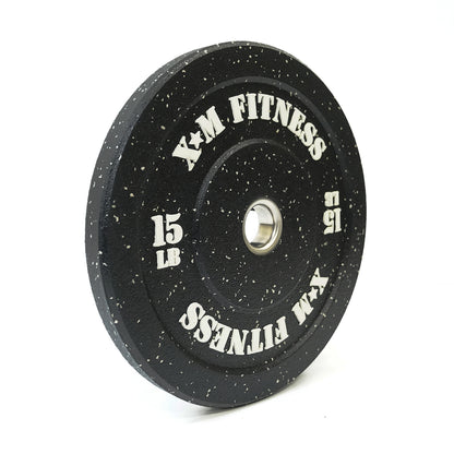 XM FITNESS 15lbs Crumb Rubber Bumper Plate
