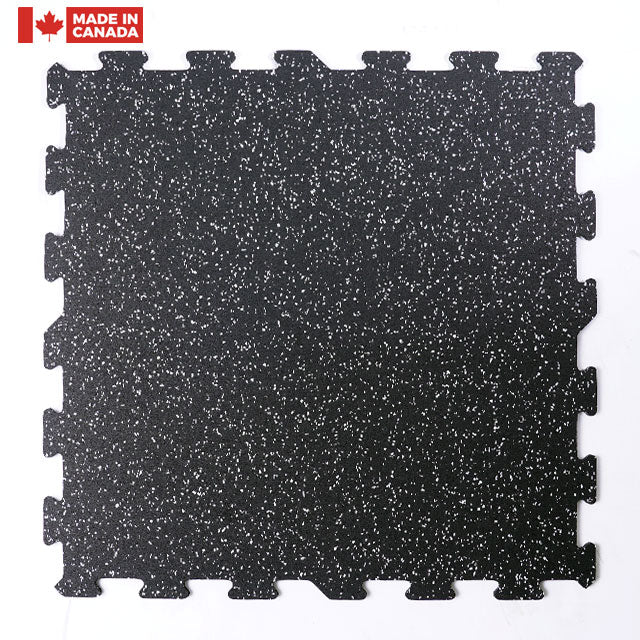 Gorilla 2 x 2 8mm Interlocking Rubber Tile - Gray - Single or 12 Pack