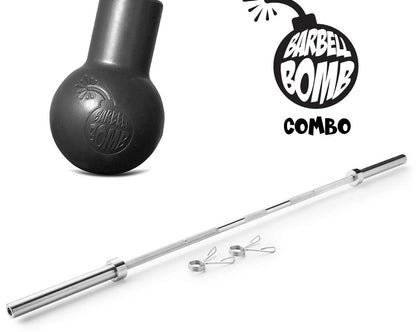 BARBELL BOMB COMBO - INCLUDES OLYMPIC BAR!