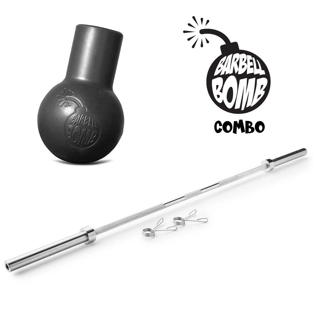 BARBELL BOMB COMBO - INCLUDES OLYMPIC BAR!