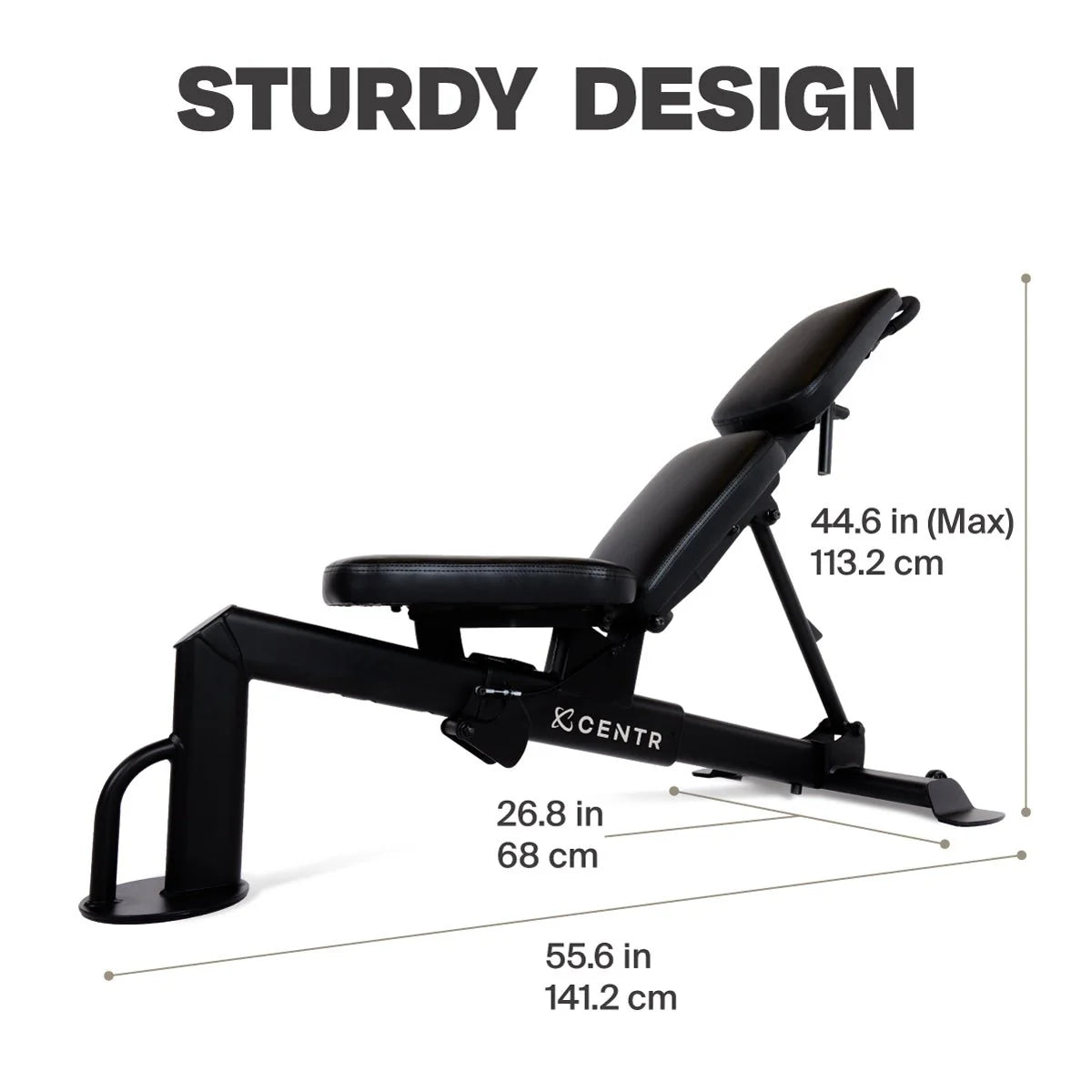 Banc de musculation inclinable/déclinable plat multi-réglable Centr