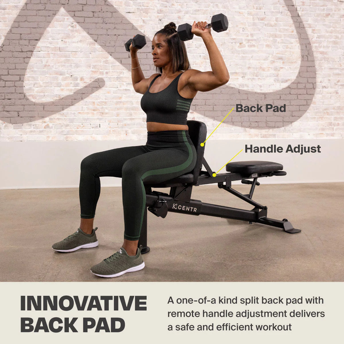 Banc de musculation inclinable/déclinable plat multi-réglable Centr