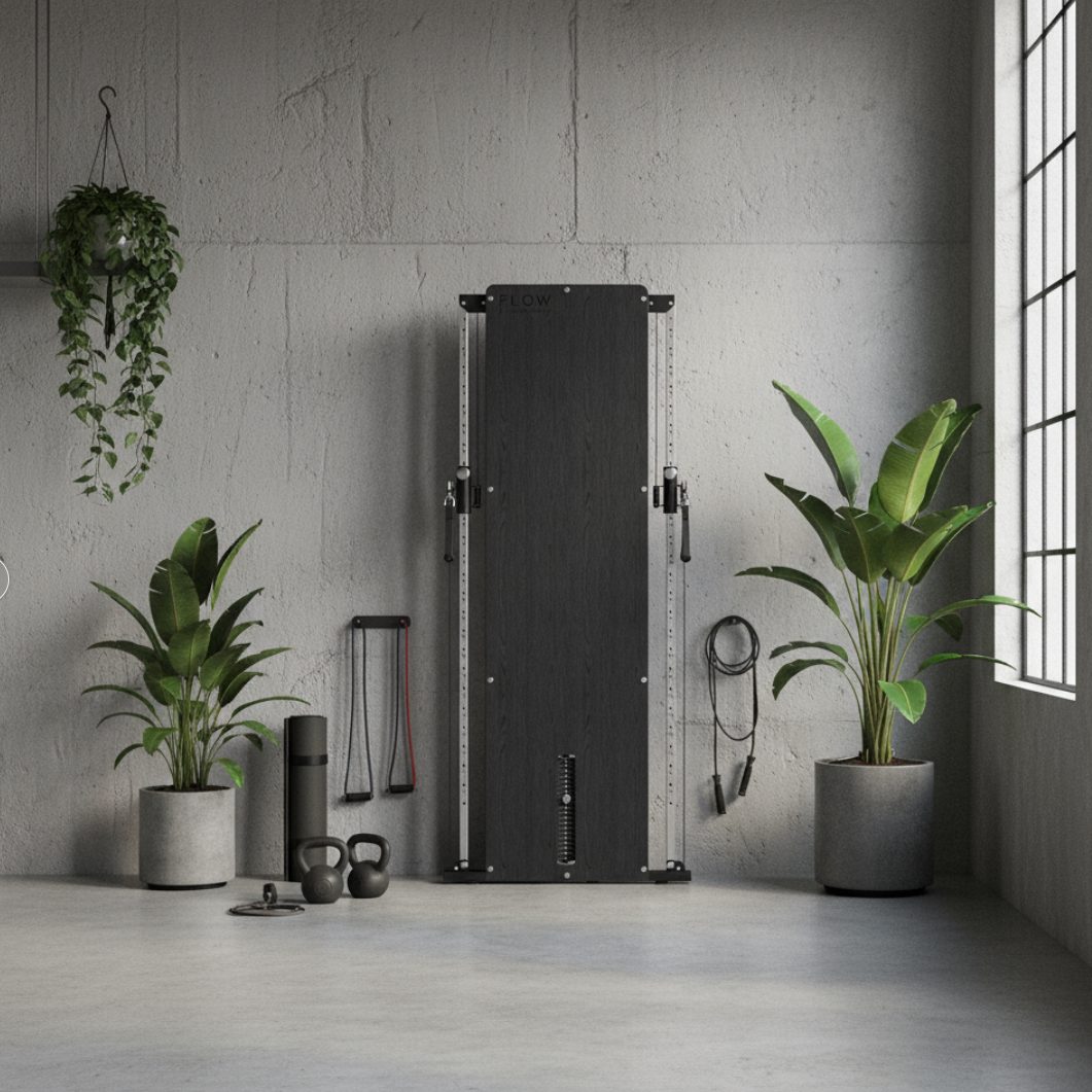 Flow 8 Black Wood - Wall Mounted Functional Trainer