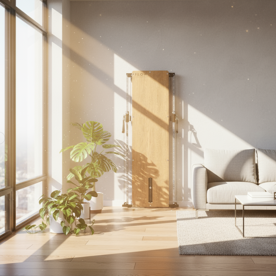 Flow 8 Light Oak - Wall Mounted Functional Trainer