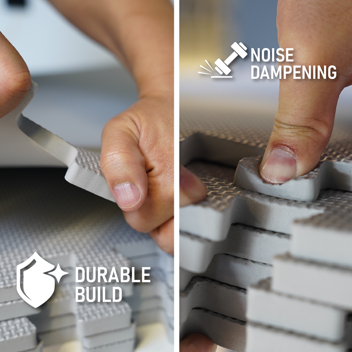 Element Foam Flooring 24" x 24" x 1/2" - Grey (6 Pack)