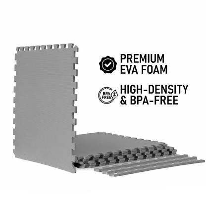 Element Foam Flooring 24" x 24" x 1/2" - Grey (6 Pack)