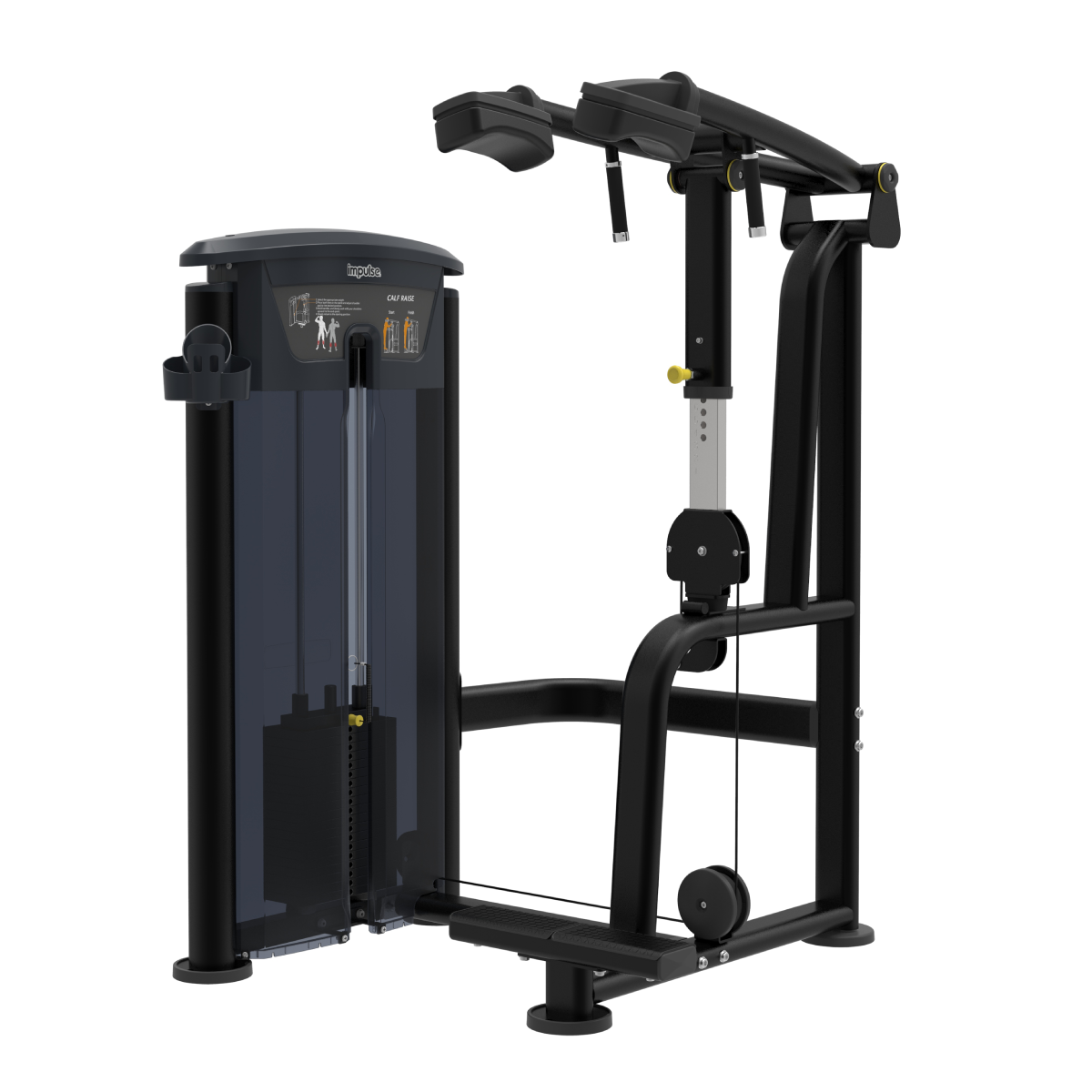Element Fitness - 9516 Calf Raise MERCURY BLACK 295lbs