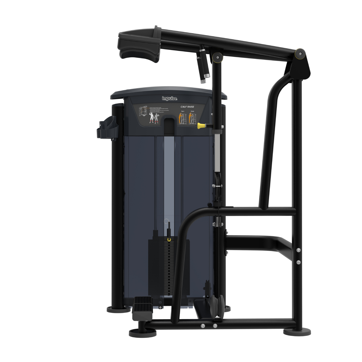 Element Fitness - 9516 Calf Raise MERCURY BLACK 295lbs