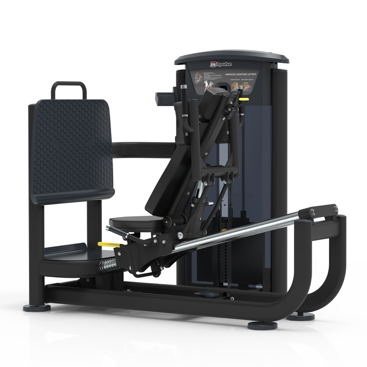 Element Fitness - 9539 Seated Leg Press/Hack Squat MERCURY BLACK 295lbs