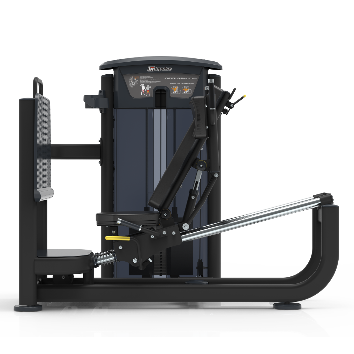 Element Fitness - 9539 Seated Leg Press/Hack Squat MERCURY BLACK 295lbs