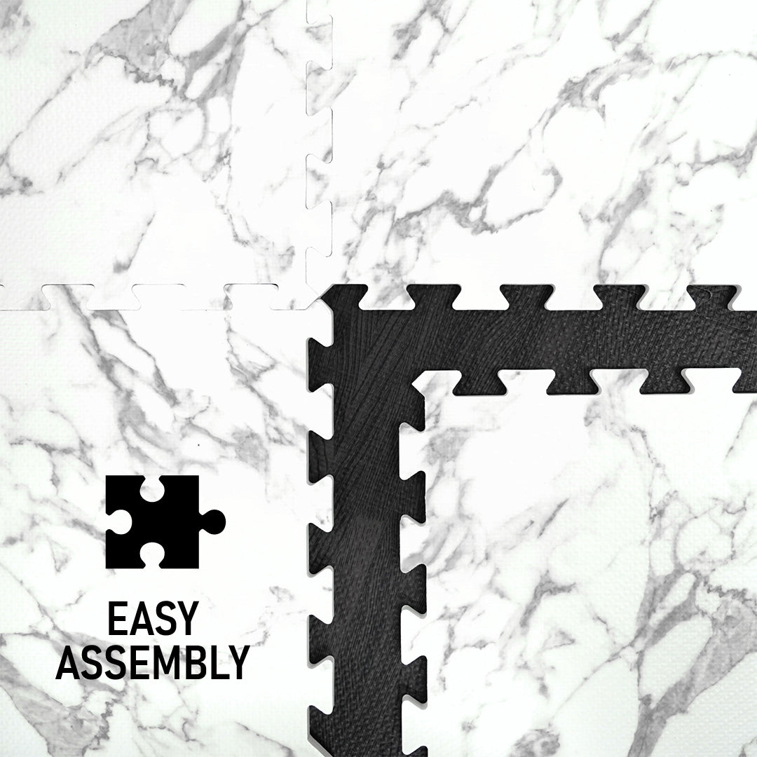 Flow - Premium Foam Flooring 24" x 24" x 12mm - Marble (6 Pack)