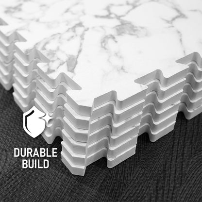 Flow - Premium Foam Flooring 24" x 24" x 12mm - Marble (6 Pack)