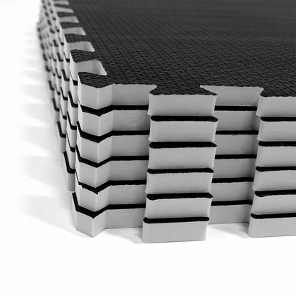 Flow - Premium Foam Flooring 24" x 24" x 12mm - Midnight Oak (6 Pack)