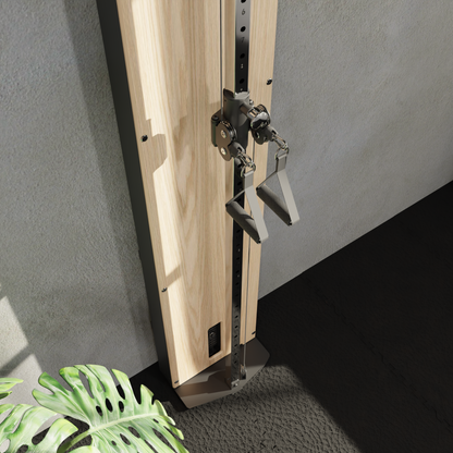 Flow 5 Light Oak - Free Standing Functional Trainer / Wall Mounted