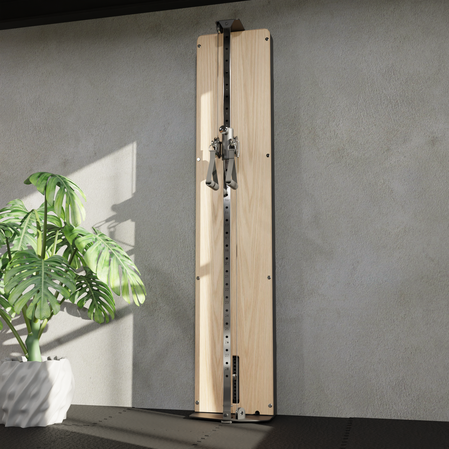 Flow 5 Light Oak - Free Standing Functional Trainer / Wall Mounted