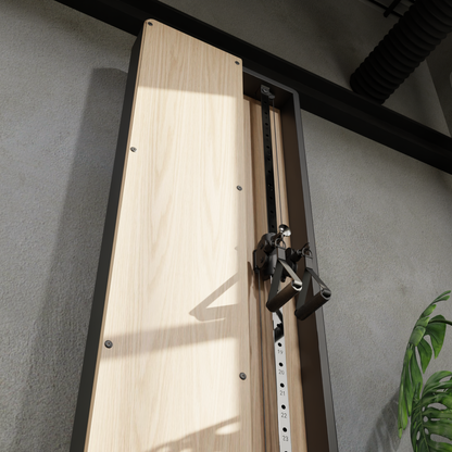 Flow 7 Light Oak - Wall Mounted Functional Trainer
