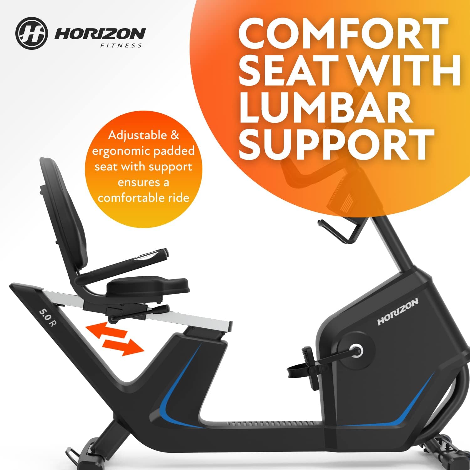 Horizon Comfort R Horizontal Stationary Bike Horizon R Recumbent