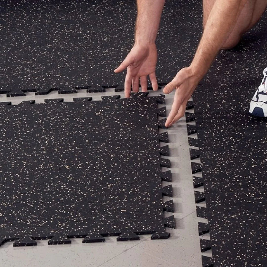 Gym flooring and exercise mats category featuring durable surfaces for equipment protection and workout comfort.