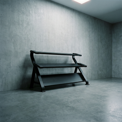 Element Fitness Commercial 3-Tier Hex Dumbbell Rack - Weights sold separately