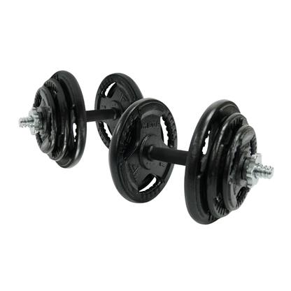 Mega Fitness - 1" Standard Steel Plate 80lbs Dumbbells Set