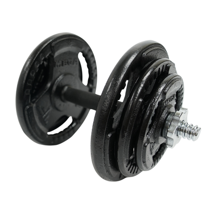 Mega Fitness - 1" Standard Steel Plate 80lbs Dumbbells Set