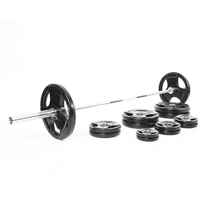 Mega Fitness - Rubber Olympic 300lbs Plate Set