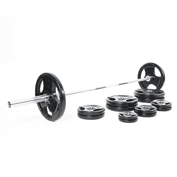 Mega Fitness - Rubber Olympic 300lbs Plate Set