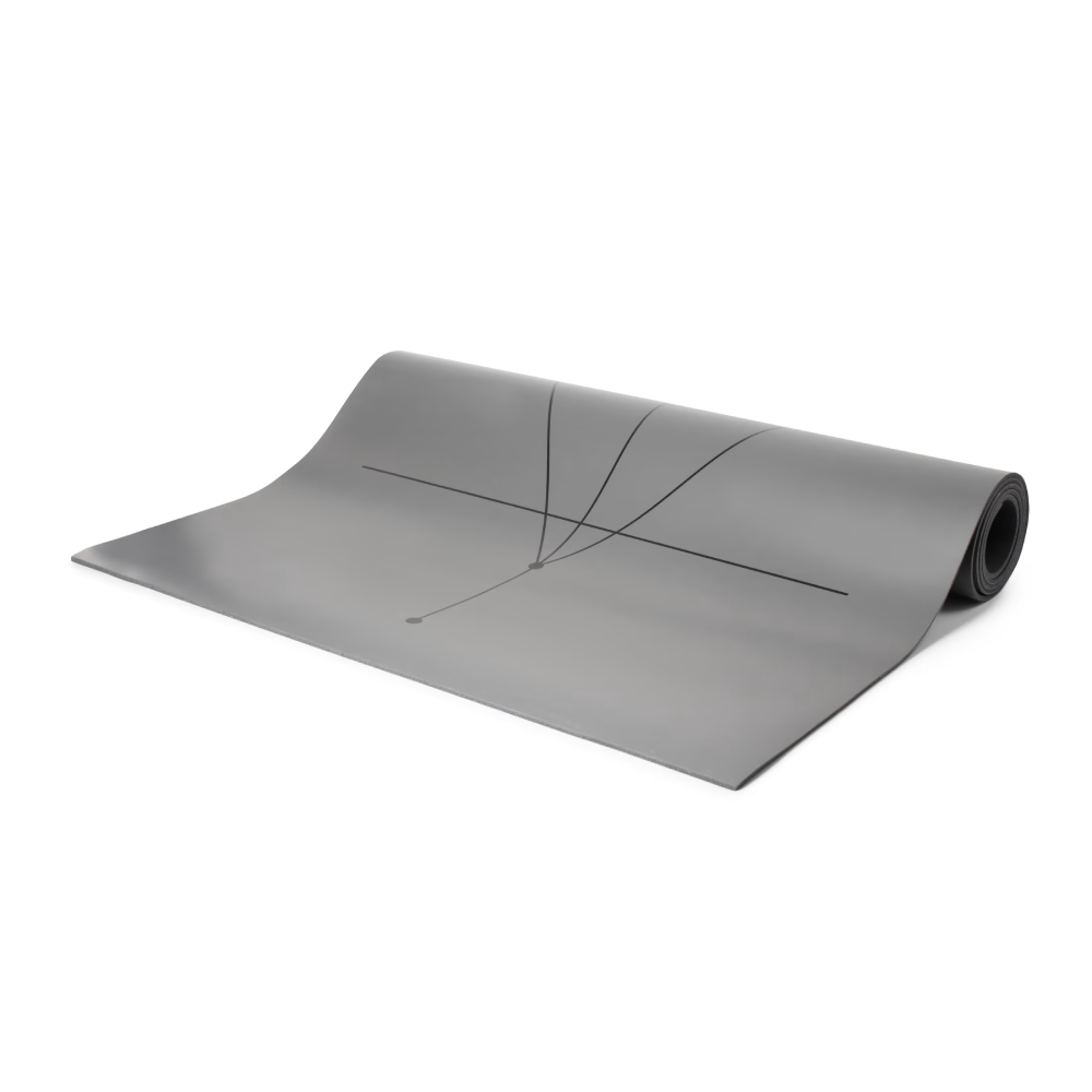 NordicTrack - 4mm Reversible Yoga Mat - Gray/Gray