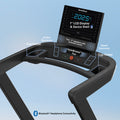 Nordic T-Series 8 treadmill console with touchscreen display, workout shortcuts, and performance tracking features.