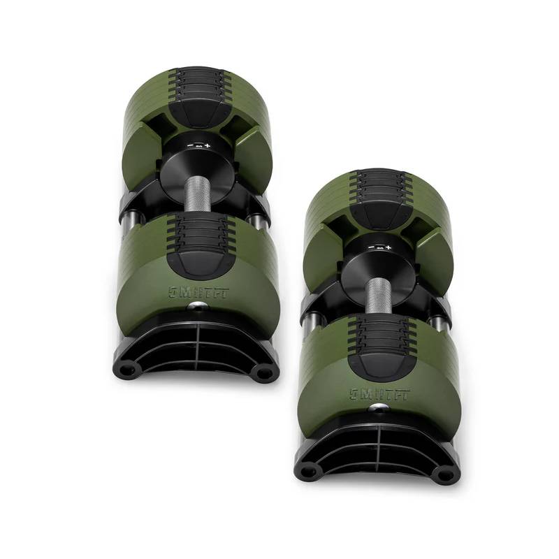 SMRTFT Nüobells - 5-50lb Adjustable Dumbbell Pair - Tactical **PRESALE SPECIAL, EARLY JUNE**