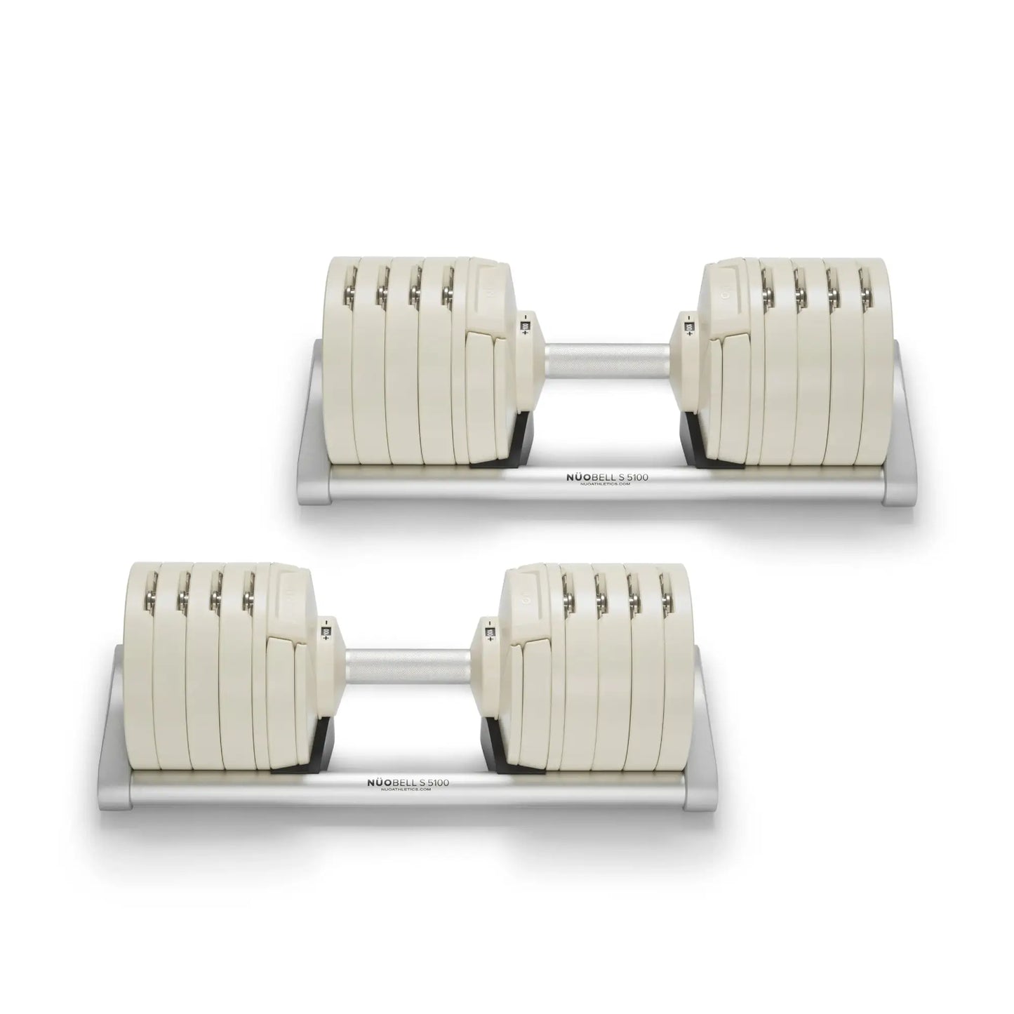 Nuobells - 5-100lb Adjustable Dumbbell Pair - Ash