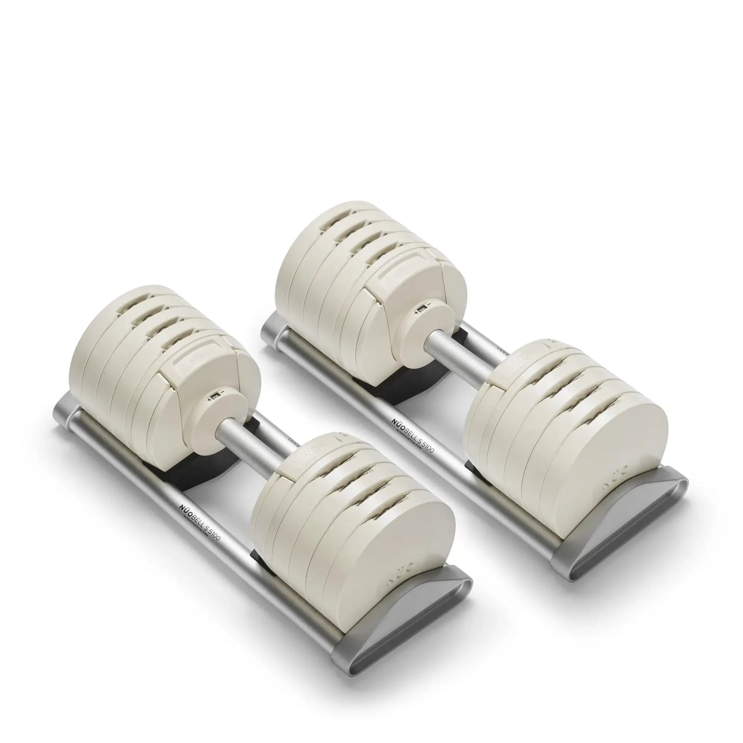 Nuobells - 5-100lb Adjustable Dumbbell Pair - Ash