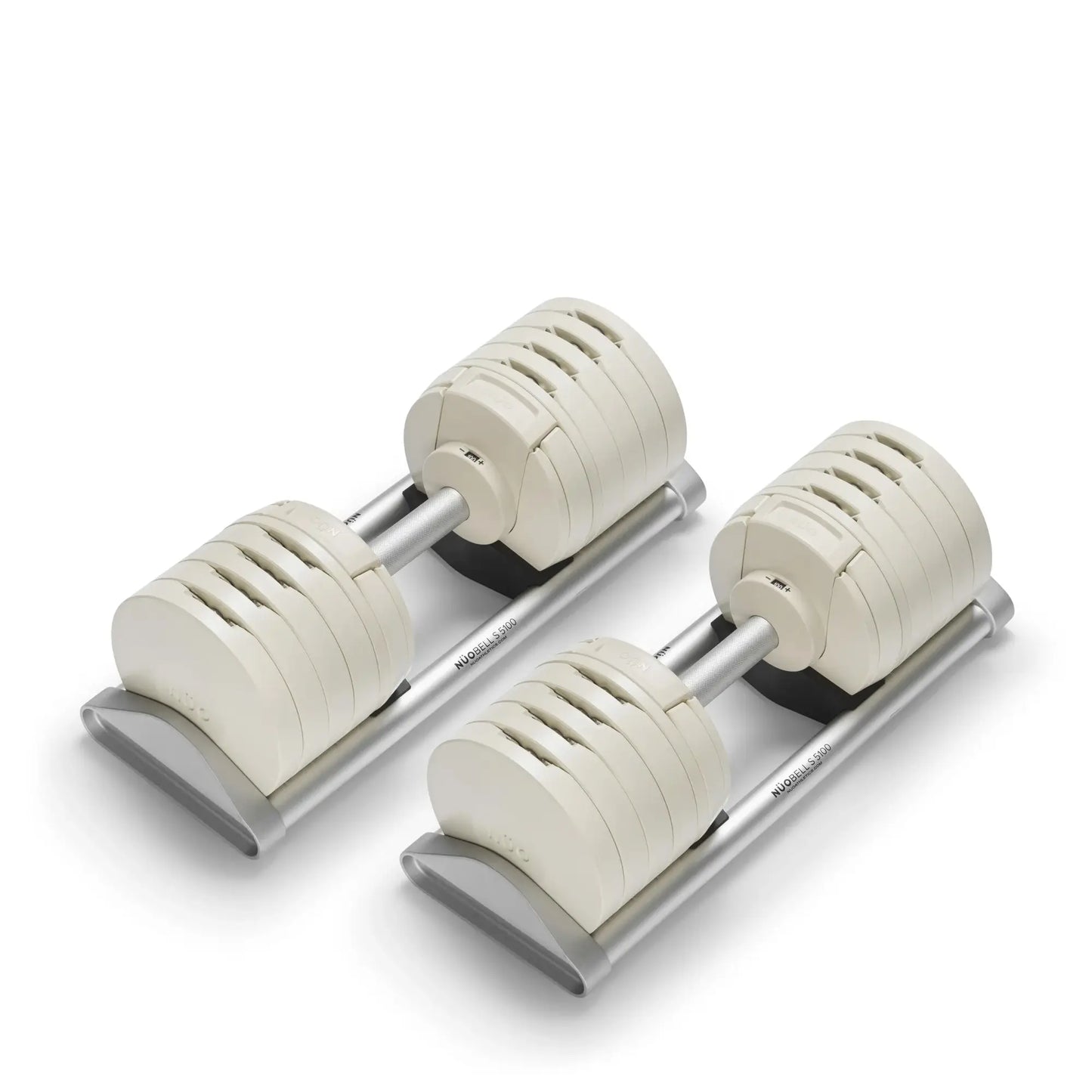 Nuobells - 5-100lb Adjustable Dumbbell Pair - Ash