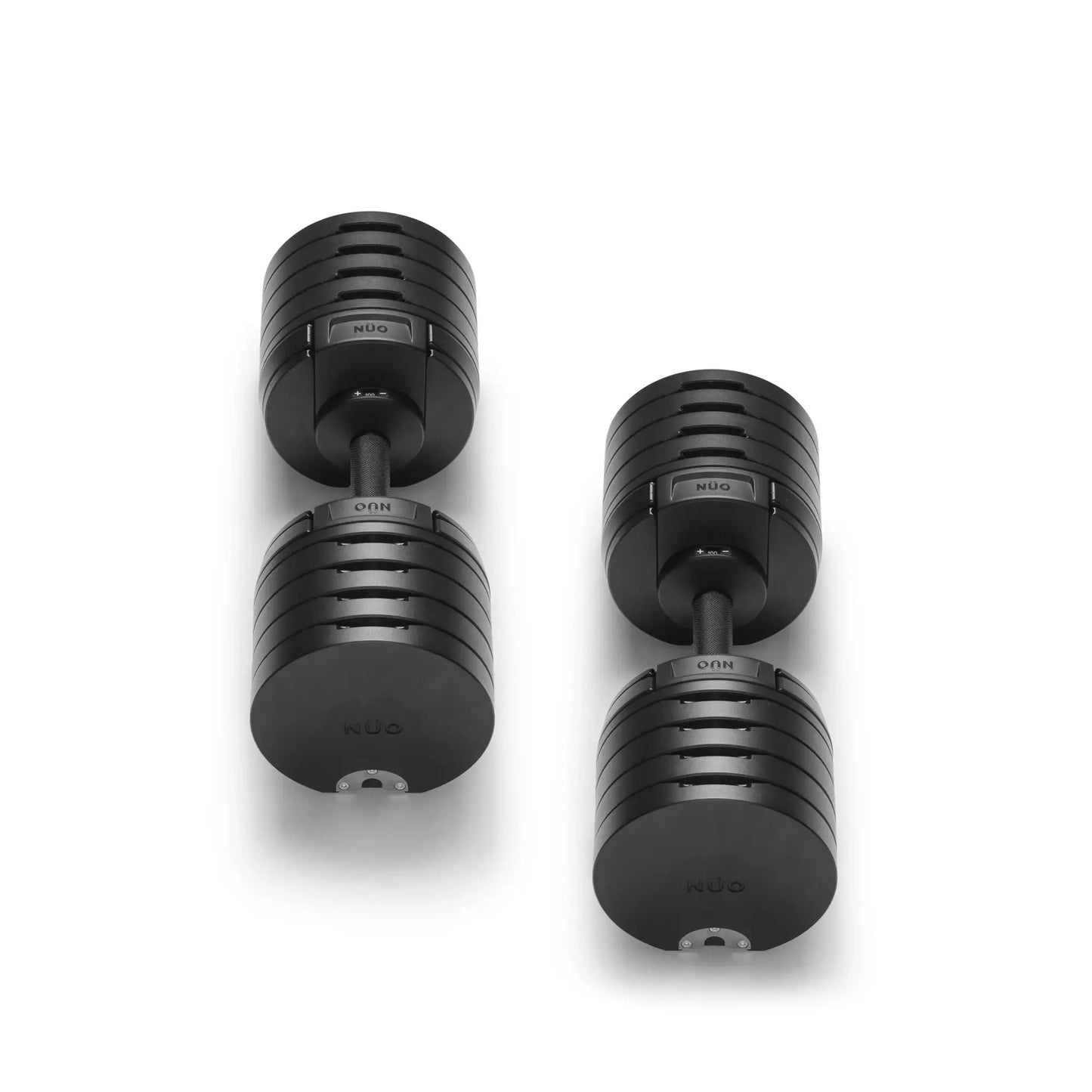 Nuobells - 5-100lb Adjustable Dumbbell Pair - Matte Black